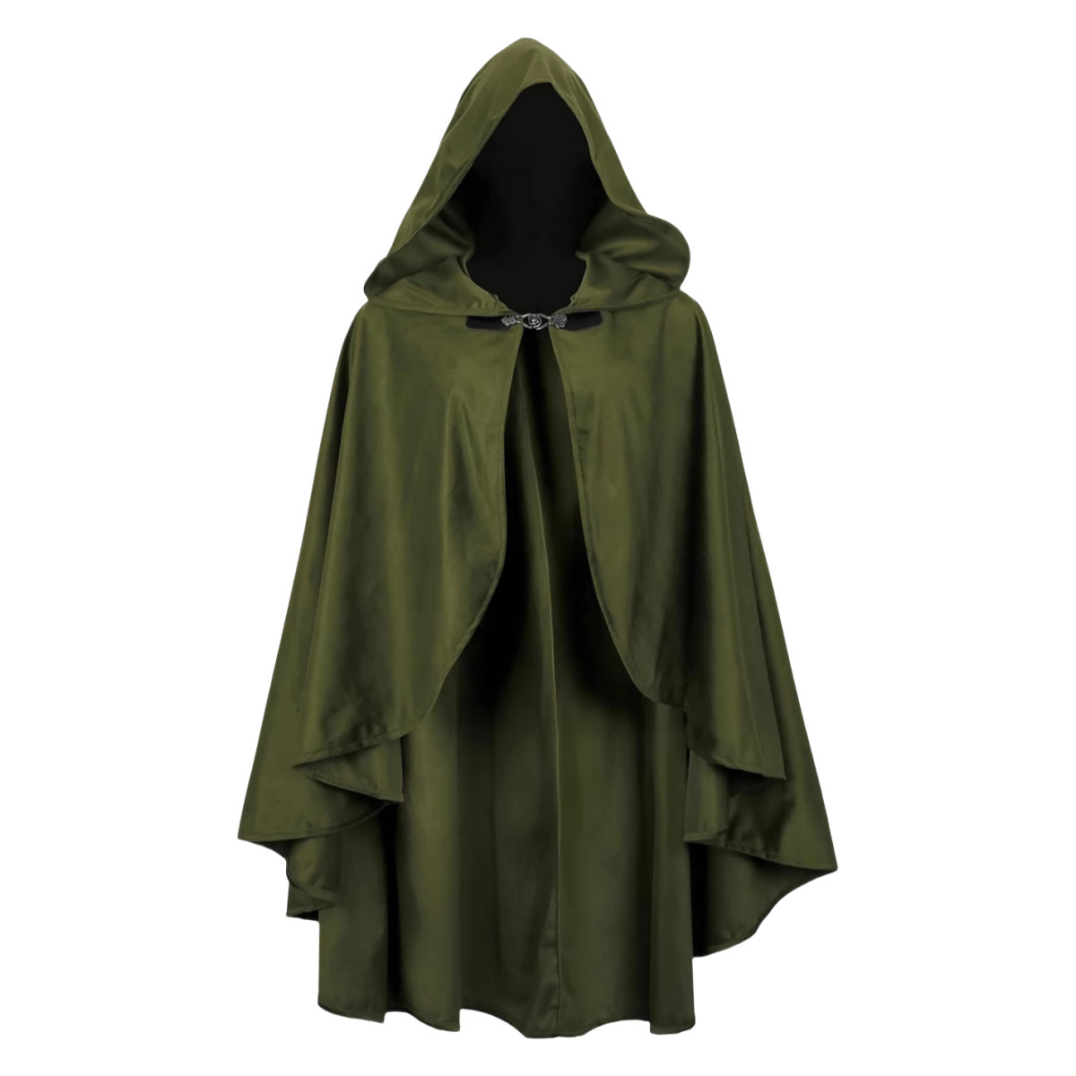 Amazon nueva ropa renacentista con capuz para adultos Halloween medieval chaleón de peluche