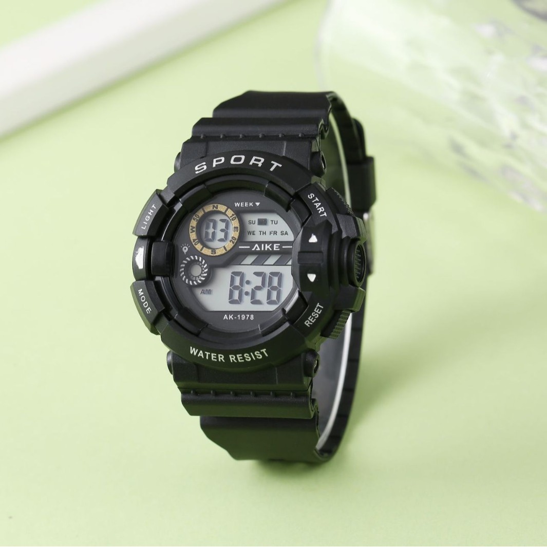 Ins Unicorn College Wind Watch estudiante resistente al agua anti-caída reloj electrónico deportivo duradero reloj multifuncional luz nocturna