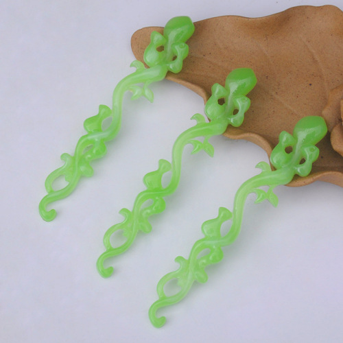 Factory Direct Sale Fan Decoration Accessory Resin Jade Dragon Accessory Yuqing Kunlun Fan Accessory Resin Decorative Wholesale