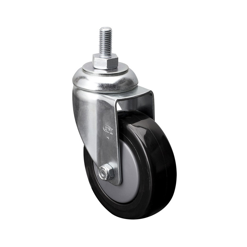 Rueda Galvanizada Mediana 571-67 3-6 Pulgadas de PU Giratoria con Tornillo