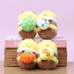 网红抽拉小蜜蜂挂件可爱毛绒玩具公仔包包挂饰玩偶钥匙扣布娃娃