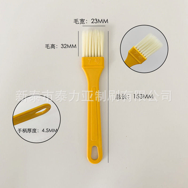 Fábrica al por mayor mango de plástico cepillo de plantación de cabello afilado cepillo de pintura de seda sin pelusa cepillo de barbacoa limpieza industrial cepillo de pelo suave