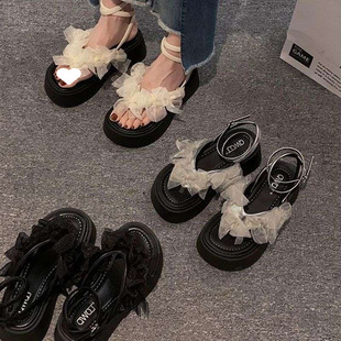 Fairy Sandals for Outer Wear 2025 New Summer Style French Fashion Beautiful with Skirts Versatile Thick-Soled Roman Women's Shoes