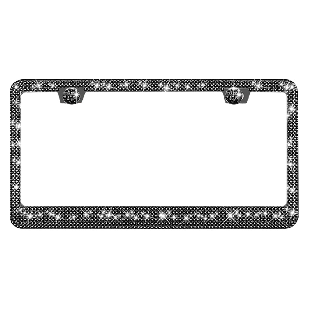 Universal – Stainless Steel License plate holder/license plate holder - black