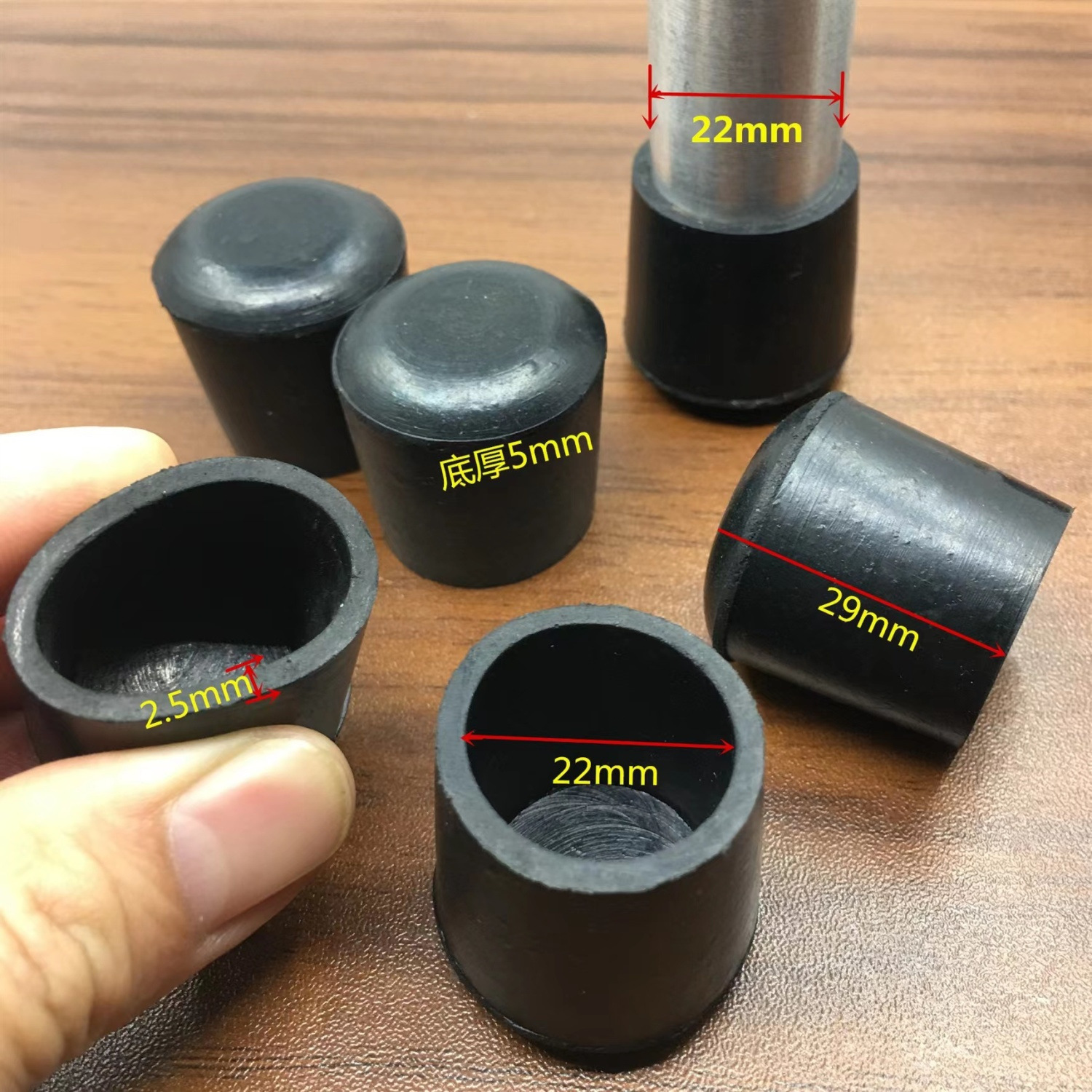 Chair Foot Covers, Table and Chair Foot Covers, Non-Slip Stool Foot Pads, Chair Leg Protective Covers, Thickeneded Wear-Resistant Silent Rubber Covers