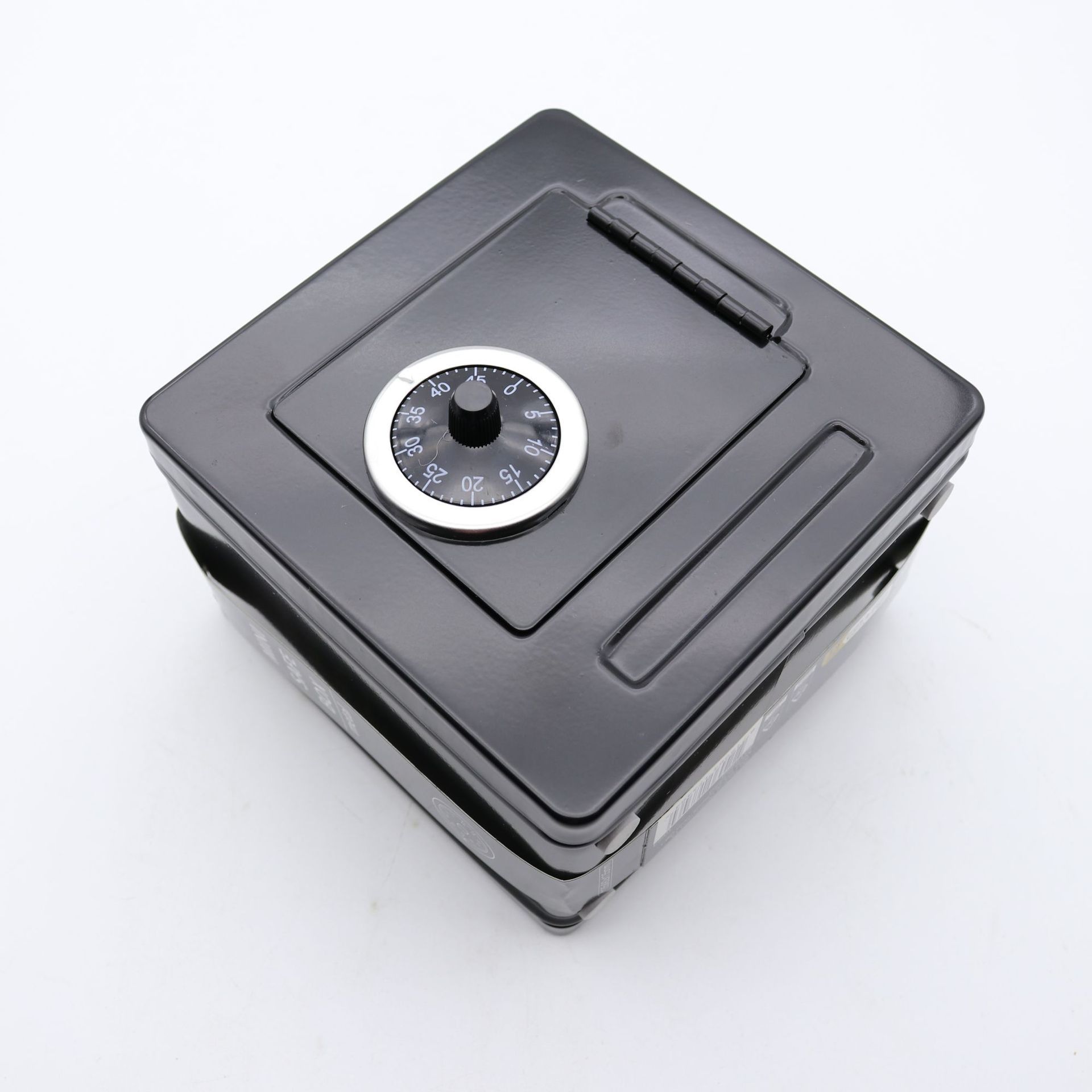 Nueva caja de almacenamiento de alcancía portátil creativa transfronteriza tamaño pequeño con caja de almacenamiento de claves caja de monedas con cerradura alcancía