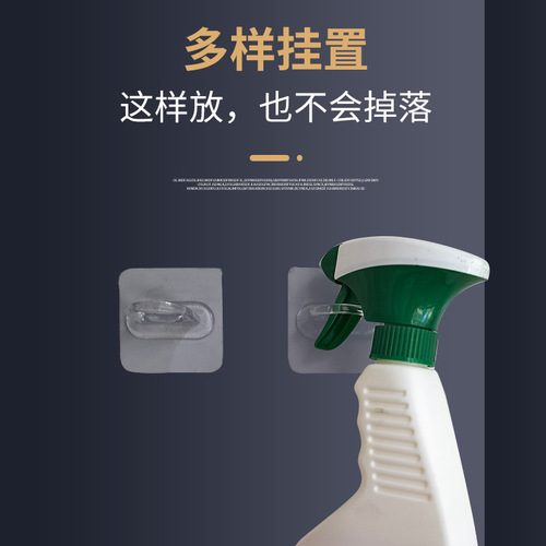 No-drill strong adhesive hooks, kitchen bathroom door hook, seamless wall hook for bathroom and toilet, single hook
