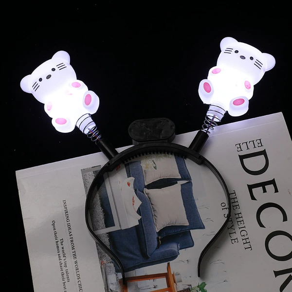 Glowing cute cat headband