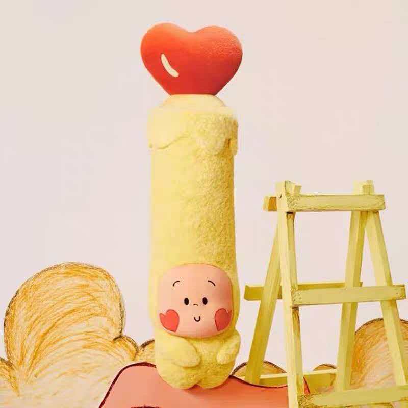 Creative Heart-Shaped Candles, Brutalist Style Cute Star Plush Toys, New Love-Themed Candle Strip-Shaped Pillow Dolls