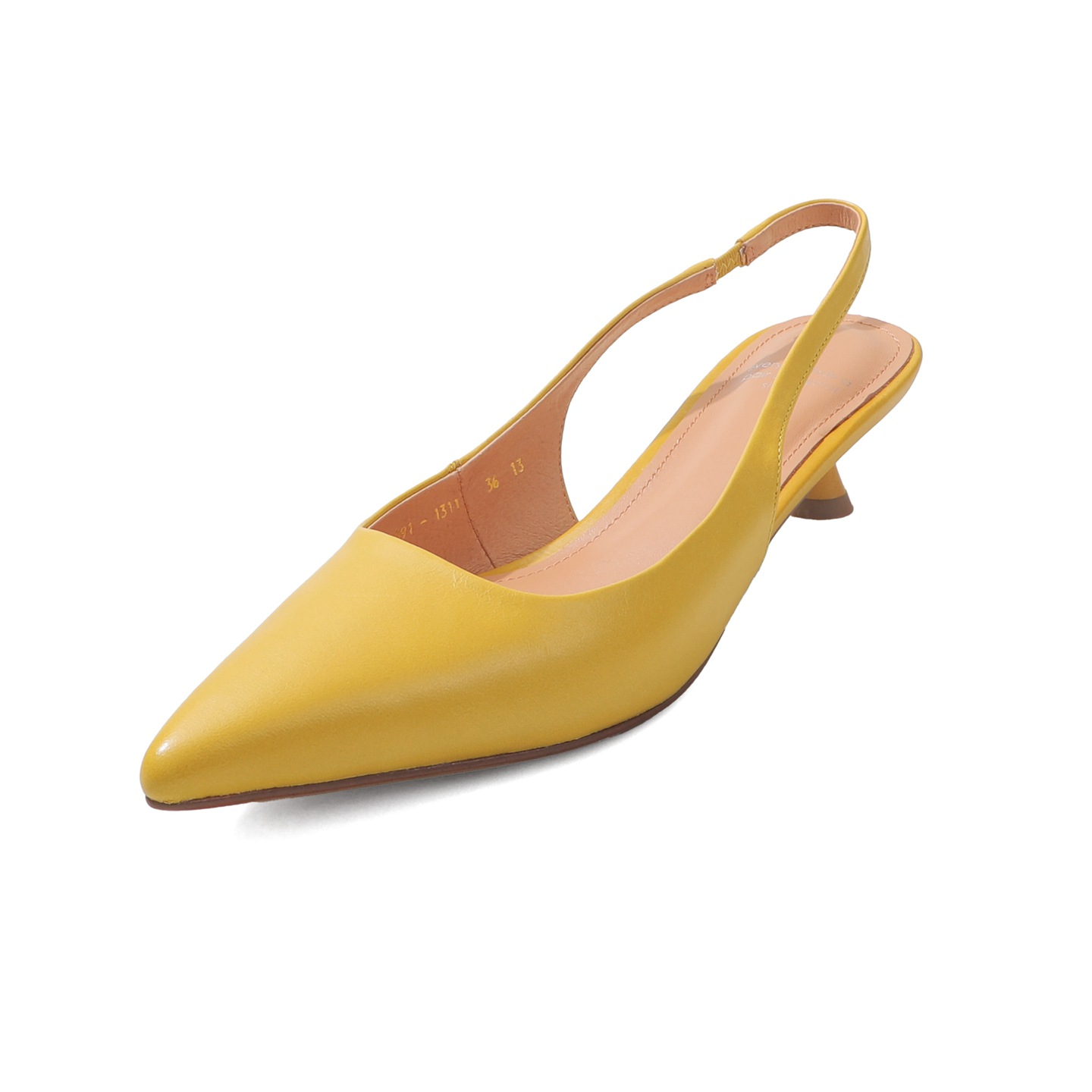 Sandal cao gót nữ mũi nhọn quai hậu dây khóa, gót nhọn 9 cm — đen chi tiết 38