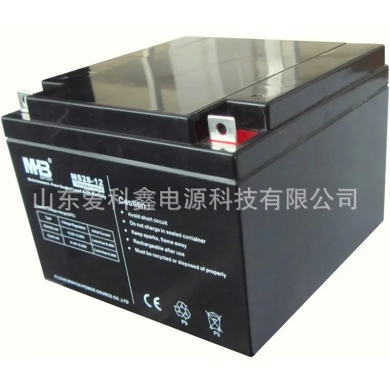 闽华MHB蓄电池MS28-12 12V28AH 监控通信太阳能免维护电池
