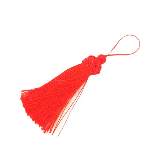 Metal earrings with tassels