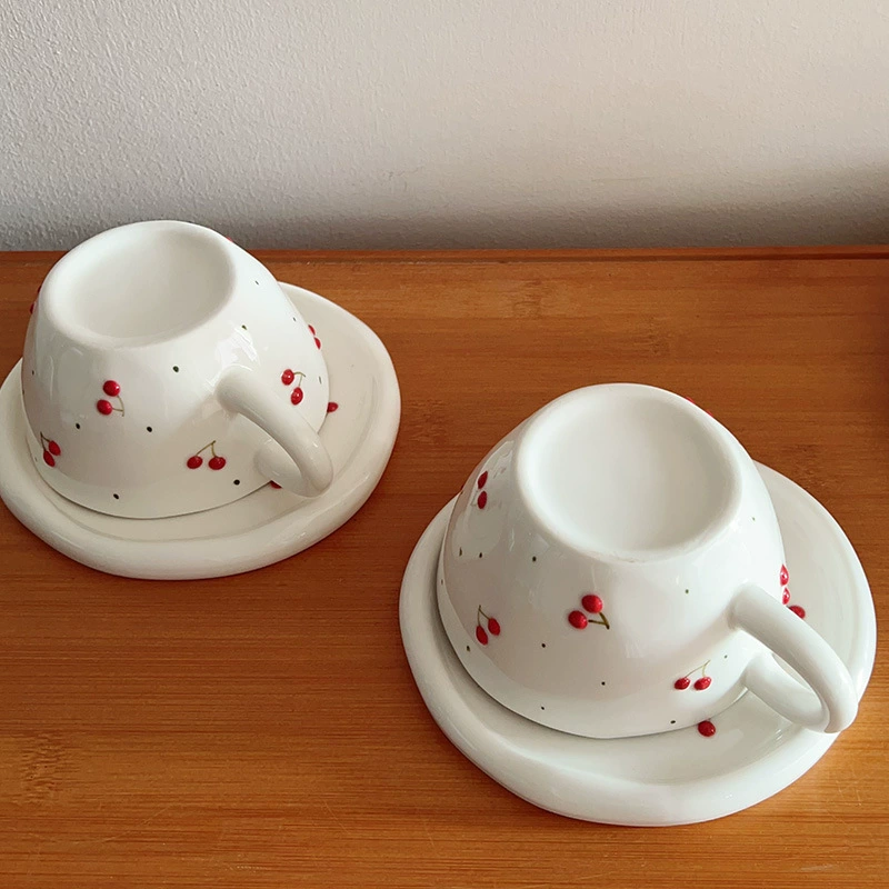 Кофейная ретро керамика для изысканного послеобеденного чая, чайная/кофейная чашка, ручная роспись