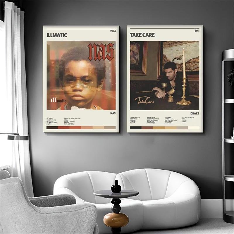 SOURCE manufacturer modern Nordic ins style minimalist poster core personalized hanging painting living room sofa background decorative painting