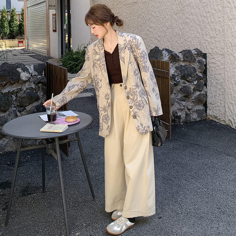 Real Shot Design Sense Light Mature Style Suit Jacket Women's Spring New Super Beautiful Beautiful Guofeng Jacquard Suit