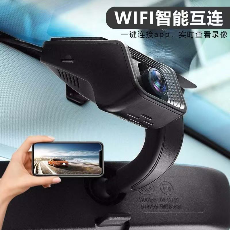 D型跨境爆款隐藏式4K超高清行车记录仪Wifi版手机互联USB/ACC取电|undefined