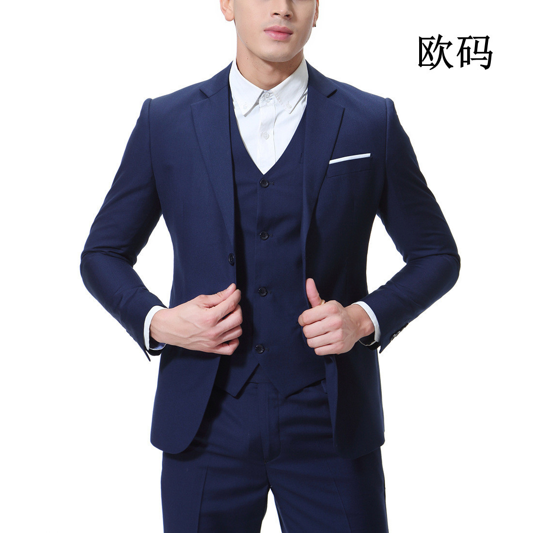 Comercio exterior moda traje casual traje de los hombres 2023 tamaño europeo traje de negocios chaqueta de los hombres un botón pequeño traje de los hombres