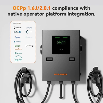 Elektrikli avtomobil şarj cihazları Commercial Charging Station Socket - 74-kw-2-commercial-double-gun-model