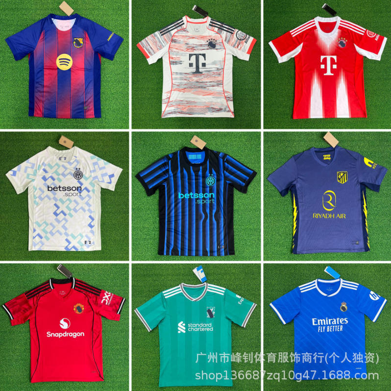 2526 Football Jerseys Man L Inter Milan Atletico Madrid Tottenham Fan Version Jerseys Breathable High-Quality Sportswear Factory Wholesale 2526 Football Jerseys Man L Inter Milan Atletico Madrid Tottenham Fan Version Jerseys Breathable High-Quality Sportswear Factory Wholesale