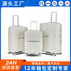 厂家外贸定制拉杆箱pp行李箱20寸海关密码锁登机箱批发28寸大容量