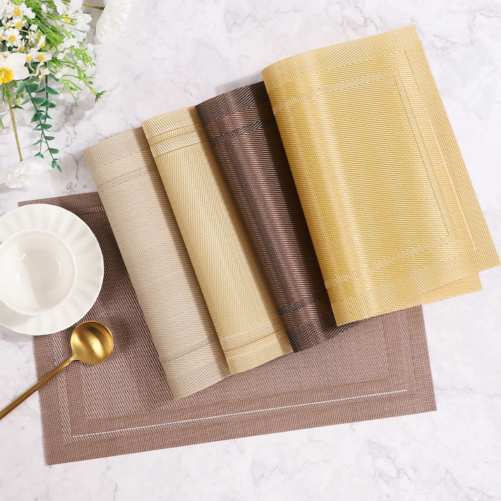 Marco Tesling pvc fácil de limpiar almohadilla de aislamiento térmico de estilo europeo sensación de alto nivel hotel hogar mantel de mesa mantel occidental mantel de mesa