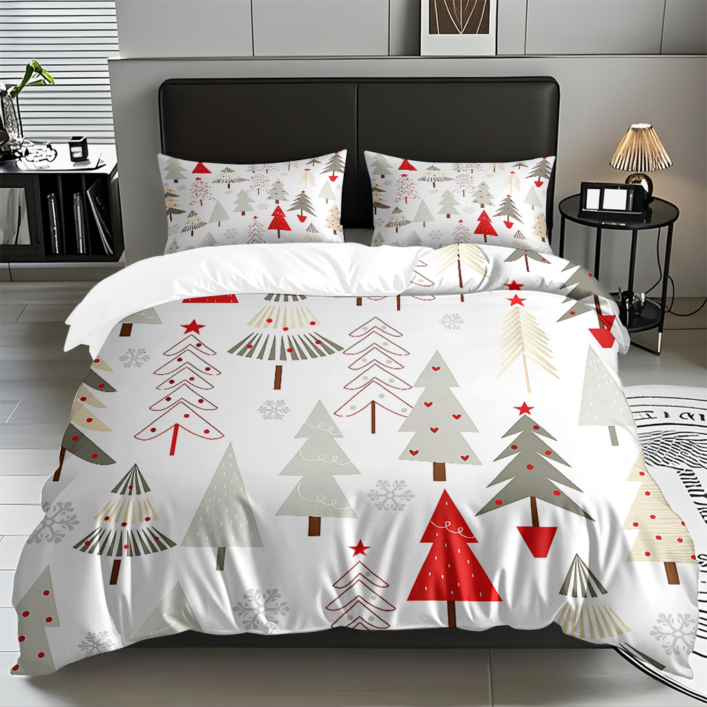 Impresión digital 3D Kit de colcha de navidad muñeco de nieve alce piel fábrica de textiles caseros directa TEMU / JIT