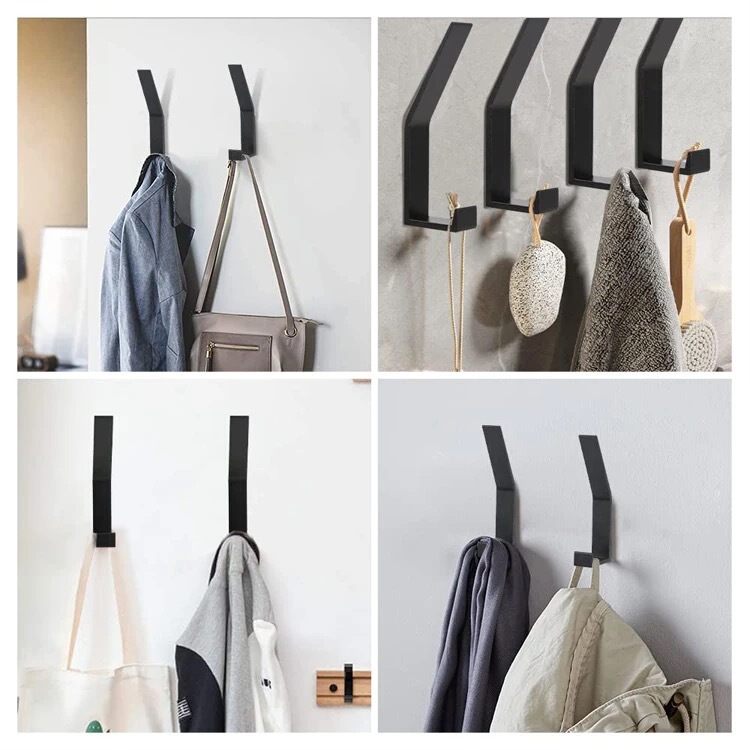 バスルームの壁掛けドアの洋服掛け、玄関の洋服掛け、パンチングなしのクリエイティブフック、メーカー卸売|undefined