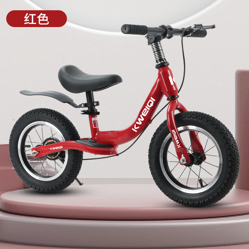 Bicicleta de equilibrio para niños con pedal, bicicleta de dos ruedas de 2 - 6 - 10 años, neumático para bicicleta sin pedal