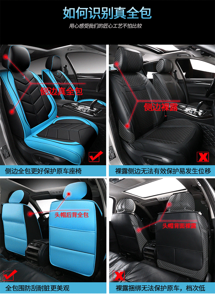 Cross-border foreign trade car seat cover five seat cover fully surrounded winter seat cushion four seasons leather cushion factory generation