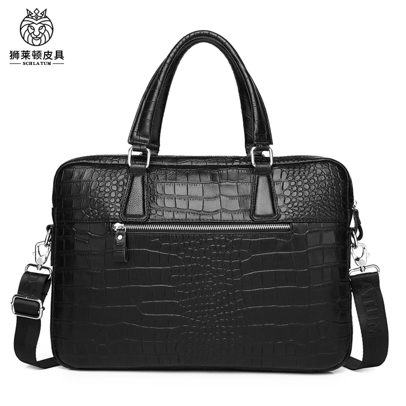 B9752 1190K TÚI XÁCH NAM GUATDLE VÂN DA CÁ SẤU TÚI ĐỰNG MÁY TÍNH TÚI XÁCH VÍ NAM DA BÒ G04 SẢN PHẨM MỚI