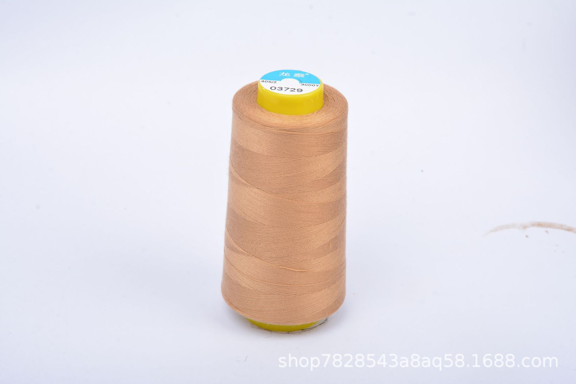402 Liu Qing 3000 yardas línea de costura serie marrón línea especial de fábrica de ropa línea de máquina de coser de alta velocidad