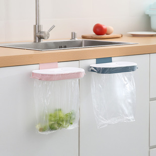 Household Kitchen Cabinet Garbage Bag Rack Wall Hanging Garbage Bag Storage Rack Garbage Storage Bracket Spot