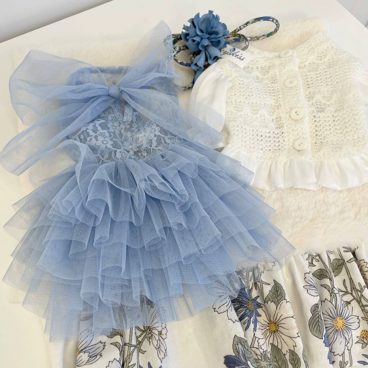 Одежда для домашних животных, щенков и кошек, популярное осенне-зимнее новое свадебное платье принцессы, милое весенне-осеннее платье из двух предметов Тедди Бишон