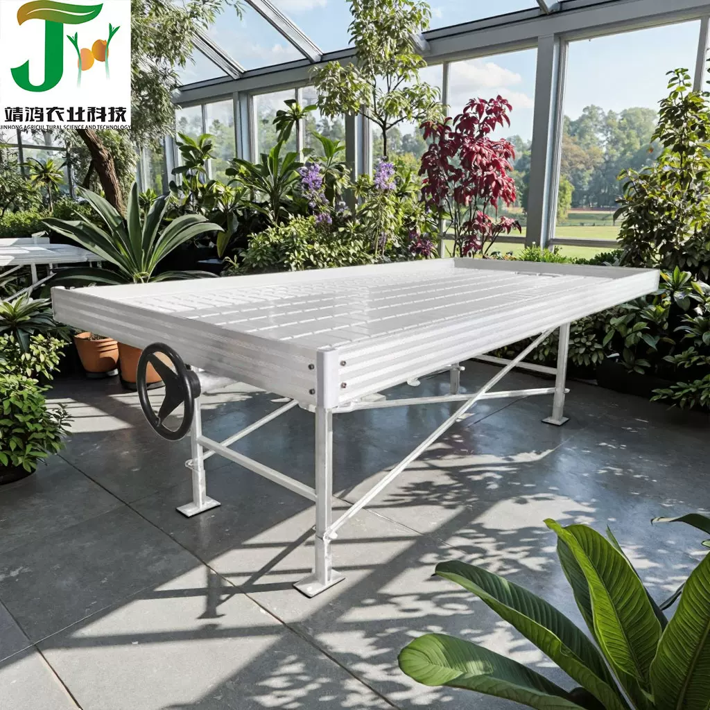 跨境出口热镀锌植物花卉种植移动苗床蔬菜大棚温室育苗苗床