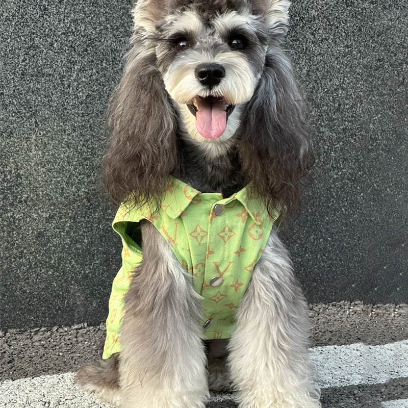 Pet Trendy Brand Dog Clothes Spring and Autumn Thin Denim Clothes Schanery Teddy Bixiong Corgi Chai Dog Golden Retriever Samo Pet Trendy Brand Dog Clothes Spring and Autumn Thin Denim Clothes Schanery Teddy Bixiong Corgi Chai Dog Golden Retriever Samo
