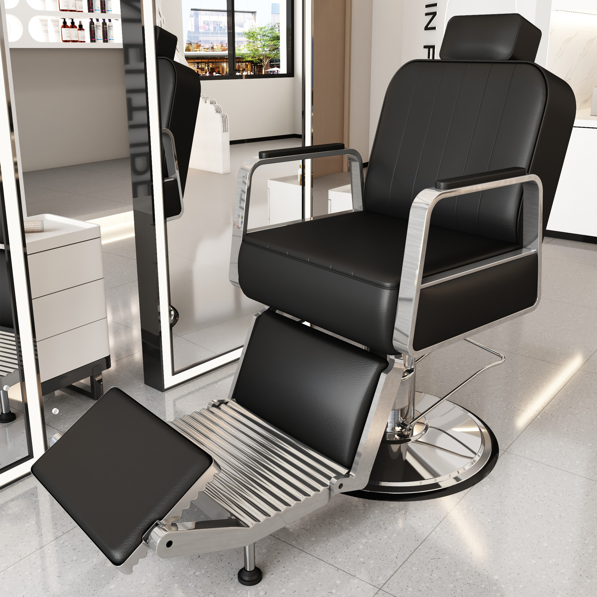 Silla de barbería de hombre retro silla de barbería silla de afeitado especial para caer silla de afeitado silla de pecado image 10