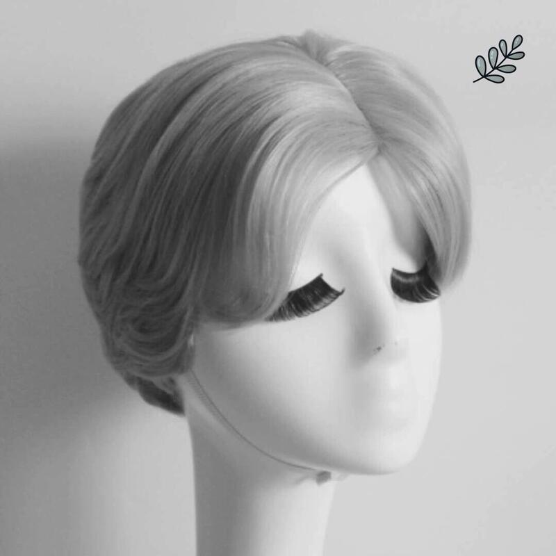 Men's Wig with Black Hair, Same Style Wig with Shiny Middle-Parted Bangs, Short Hair, Realistic and Natural Air Fluffy Student