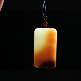 Jin Yu Tang Xinjiang Hetian Jade Boutique Xinjiang Hetian Jade Sugar White Jade Pudu sentient pendant Xinjiang Qiemo Material