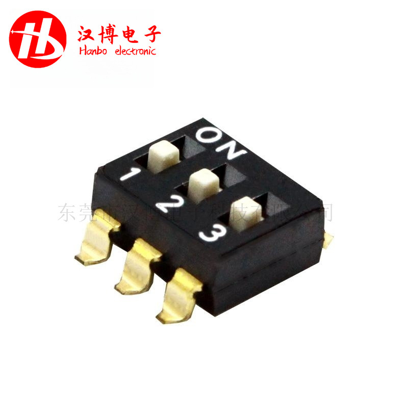 DO系列2.54mm贴片脚距IC型 拨码开关 替代KE品牌 DSIC04LSGET