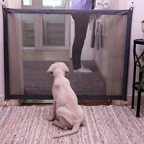 Household dog isolation door portable folding pet barrier isolation fence small dog and cat protective fence