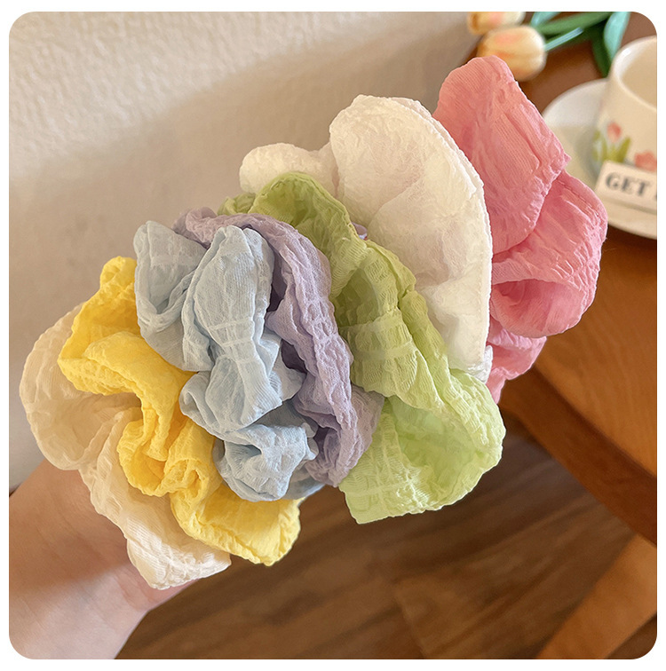 Women's Simple Style Star Solid Color Cloth Hair Tie display picture 4