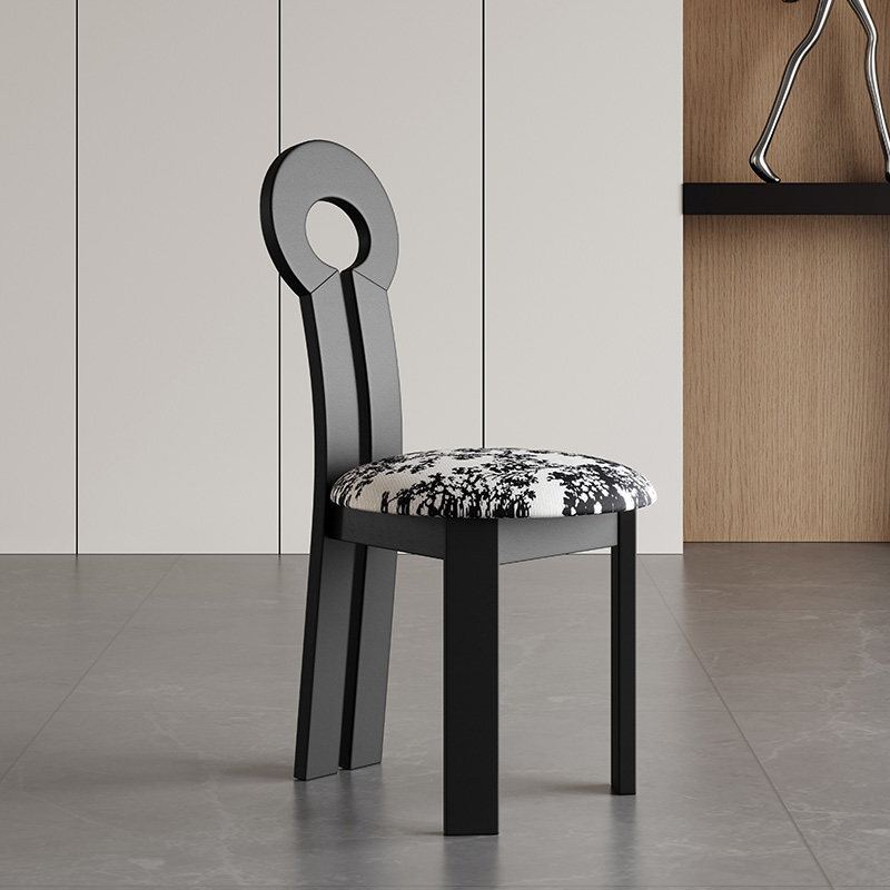 【분해 배송, 뛰어난 가성비】 키체어 블랙 프레임 + 매화 좌석 쿠션