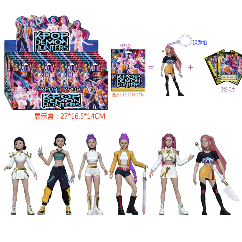 跨境4寸猎魔女团手办 韩国女团人物公仔 盲盒盲袋拆拆乐 桌面摆件|undefined