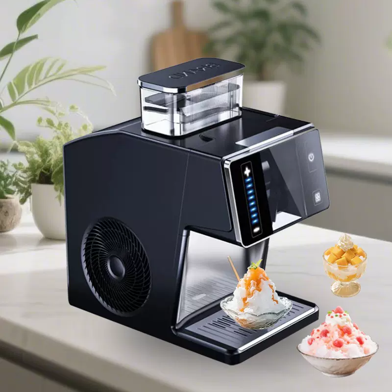 雪花机 家用制冰机小型多功能小功率便携全自动摆摊奶茶店 刨冰机