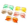 Decorations suitable for men and women, glasses, cute children's sunglasses, flowered