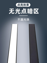 批发黑色铝合金灯槽线条灯线性嵌入式钛金条型灯带卡槽吊顶暗装线