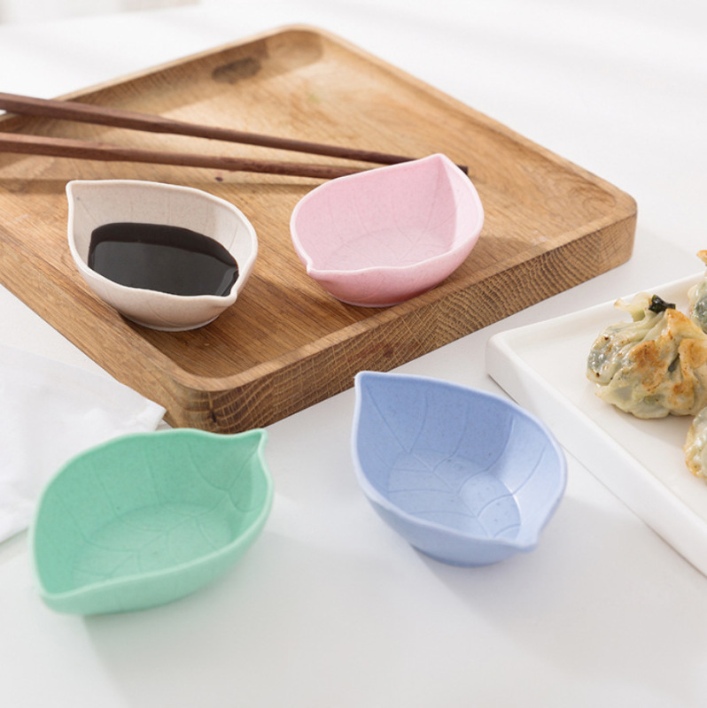 販売卸売り小麦わら葉小皿キッチン酢醤調味料皿調味料皿おかず皿スナック皿|undefined