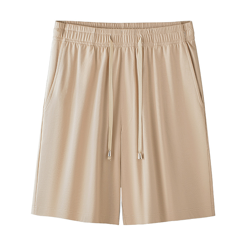 [Algodón suave] Primavera y verano nuevos pijamas de algodón, pantalones casuales para hombres, pantalones cortos de color sólido, pantalones deportivos para el hogar