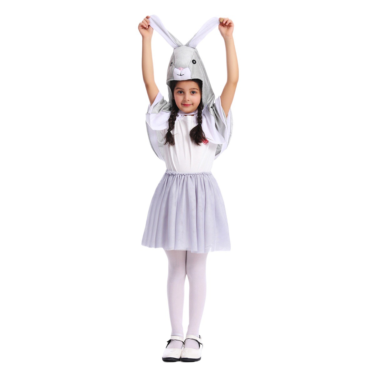 Fox búho conejo ciervos capa falda de los niños etapa juego traje Halloween carnaval partido