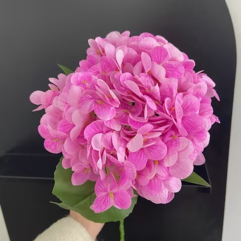 Sensación de hidratación simulación hortensia 176 unidades flor decoración de la boda azul grande hortensia salón decoración del hogar